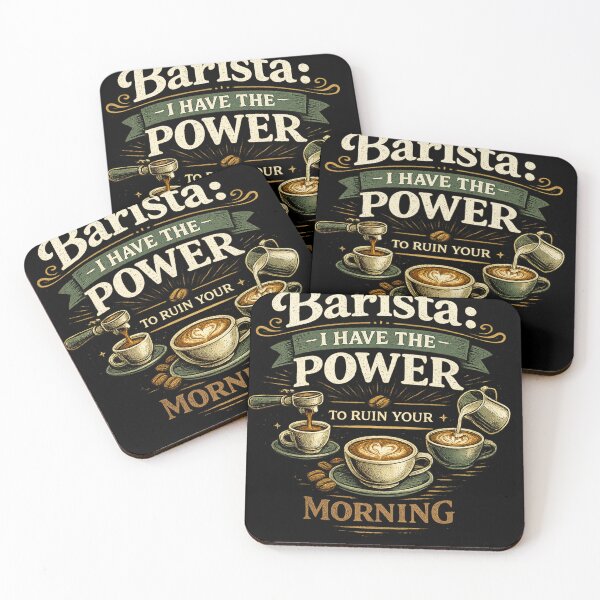 Item preview, Barista Power Activated designed and sold by SRFusionStudio.