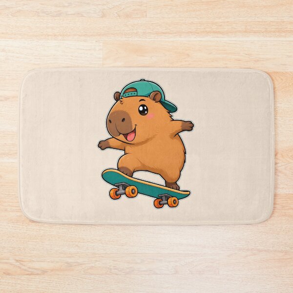 Item preview, Cute Capybara Skater Kawaii Cartoon Style designed and sold by LuisWorks.