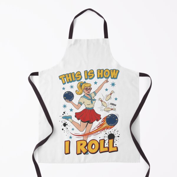 Item preview, Bowling Sport Women Vintage Retro 1950s Pinup Girl This s I Roll designed and sold by CF_VintageDesign.