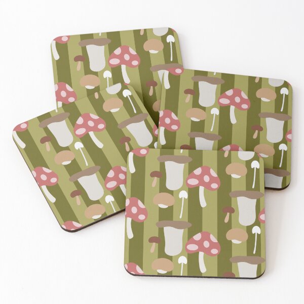 Item preview, Retro Woodland Mushroom Pattern – Cute Cottagecore Forest Seamless Design designed and sold by RJACreative.