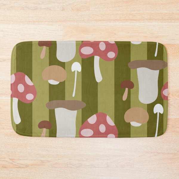 Item preview, Retro Woodland Mushroom Pattern – Cute Cottagecore Forest Seamless Design designed and sold by RJACreative.