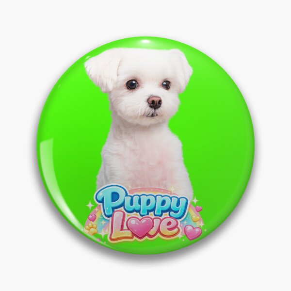 Item preview, Cute Maltese Puppy Love Kawaii Dog Aesthetic designed and sold by Japan Cyberpunk Universe & Surreal Characters.