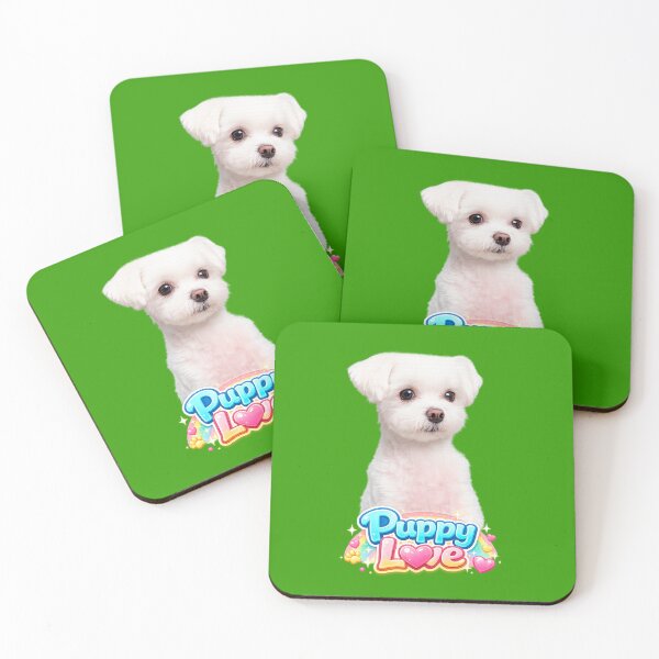 Item preview, Cute Maltese Puppy Love Kawaii Dog Aesthetic designed and sold by Surreal Characters & Cute Pups.
