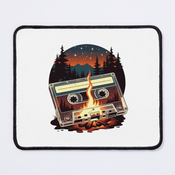 Item preview, Cassette Tape Campfire | Vintage Music Night Forest Art designed and sold by NatureHarmony16.