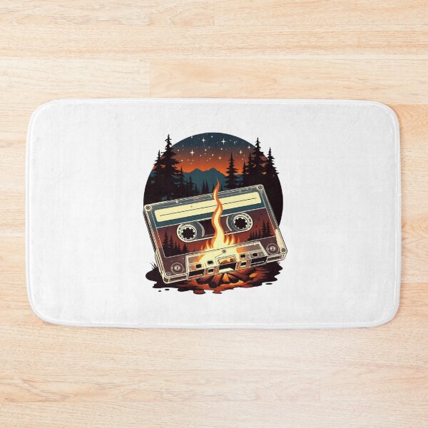 Item preview, Cassette Tape Campfire | Vintage Music Night Forest Art designed and sold by NatureHarmony16.