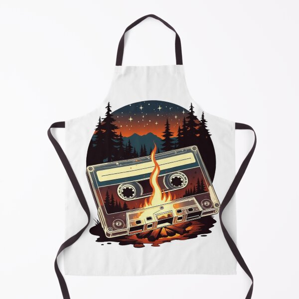 Item preview, Cassette Tape Campfire | Vintage Music Night Forest Art designed and sold by NatureHarmony16.