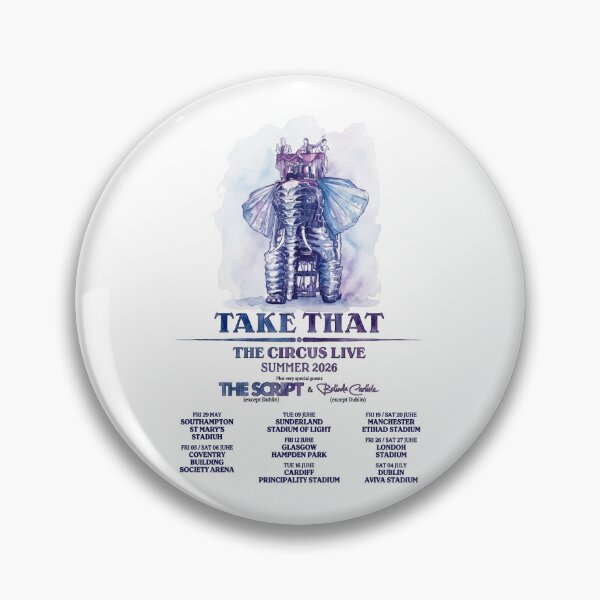Item preview, Take That Band The Circus Summer 2026 Tour Dates  designed and sold by aridawstrusbbyg.