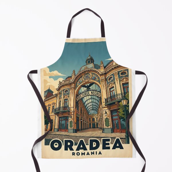 Item preview, Oradea Romania Black Eagle Palace Travel Poster designed and sold by Ar0undTheW0rld.
