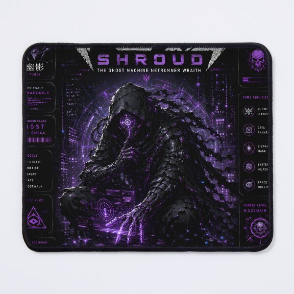Item preview, Void Shroud (Series 9) - Cyberpunk Interstellar Ghost Machine Netrunner Wraith Art designed and sold by RiteshCenter .