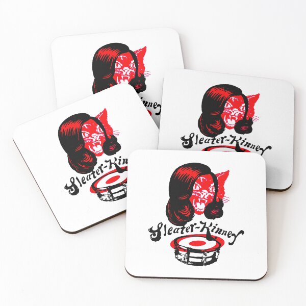 Item preview, Red Silhouette With Black Typography Cat Face designed and sold by billiasbros.