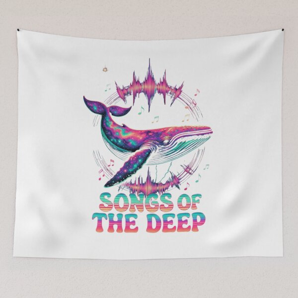 Item preview, Songs of the Deep | Cosmic Whale Music Art designed and sold by NatureHarmony16.