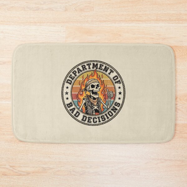 Item preview, Department Of Bad Decisions Vintage Skull Rebellious Spirit designed and sold by dudelinart.