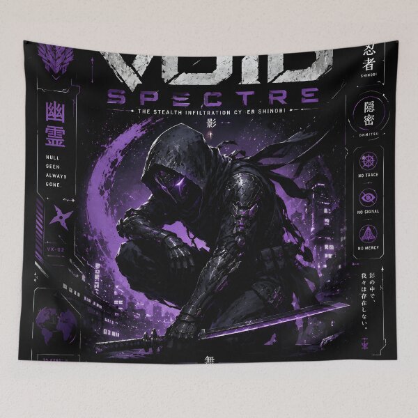 Item preview, Void Spectre (Series 9) - Cyberpunk Interstellar Stealth Infiltration Shinobi Art designed and sold by RiteshCenter.