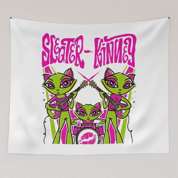 Item preview, Colorful Silhouette Indie Rock Band Pink Typography designed and sold by billiasbros.