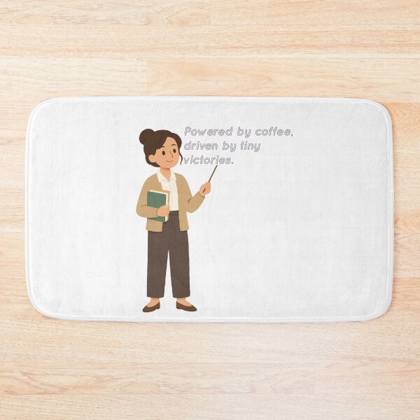 Item preview, The Tiny Victory Collector - Coffee-Powered Teacher  designed and sold by Latitude 1°N.