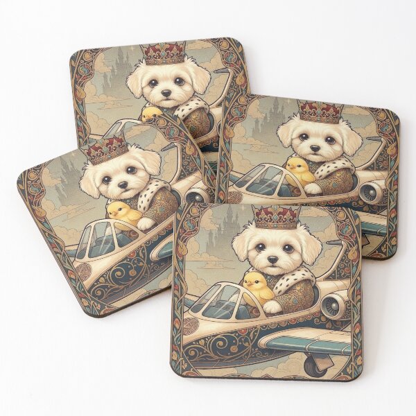 Item preview, Bichon Frise Prince & Chick designed and sold by Black Cat Matters.
