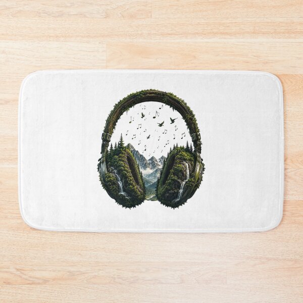 Item preview, Nature Headphones | Forest Mountain Music Landscape designed and sold by NatureHarmony16.