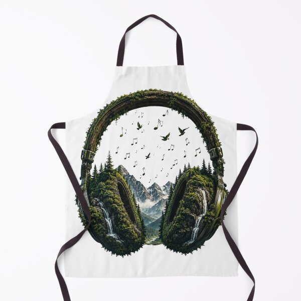 Item preview, Nature Headphones | Forest Mountain Music Landscape designed and sold by NatureHarmony16.