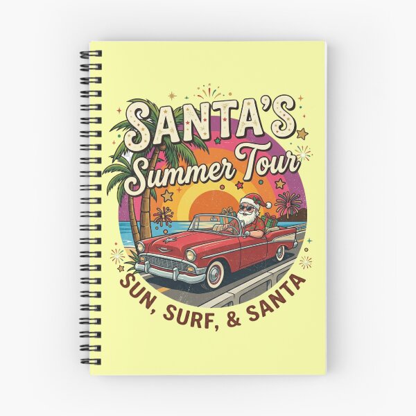 Item preview, Santa's Summer Tour Christmas In July Funny Vacation Gift for Travelers and Holiday Fans designed and sold by Im-Ara.