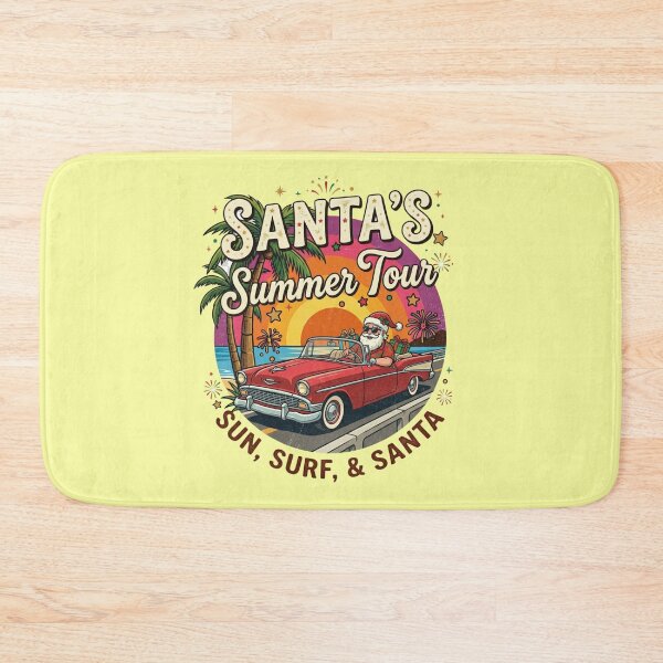 Item preview, Santa's Summer Tour Christmas In July Funny Vacation Gift for Travelers and Holiday Fans designed and sold by Im-Ara.