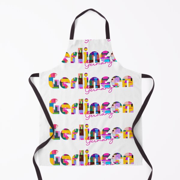 Item preview, Gerlingen, Germany, Vibrant Abstract City Typography Art designed and sold by Wanderful-roads.
