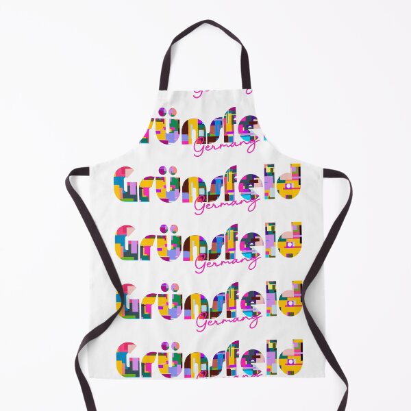 Item preview, Grünsfeld, Germany, Vibrant Abstract City Typography Art designed and sold by Wanderful-roads.