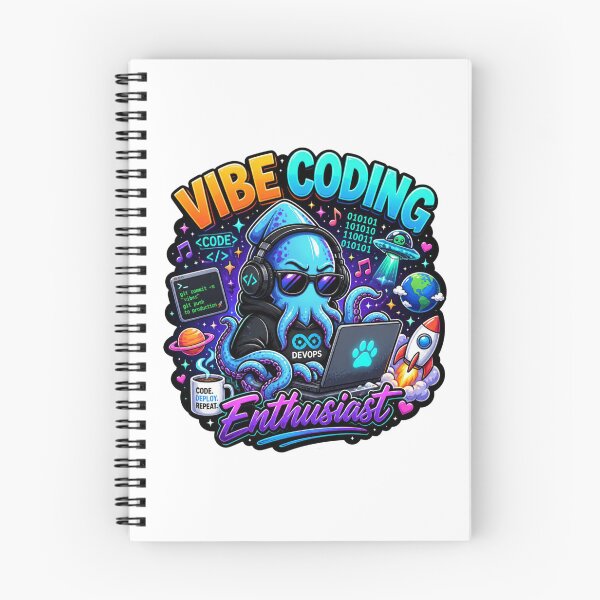 Item preview, Vibe Coding Octopus – Kawaii Programmer Sticker | Cute DevOps Coder Gift designed and sold by NuniDesigns.