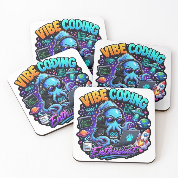 Item preview, Vibe Coding Octopus – Kawaii Programmer Sticker | Cute DevOps Coder Gift designed and sold by NuniDesigns.