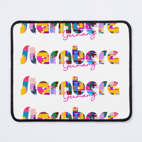 Item preview, Starnberg, Germany, Vibrant Abstract City Typography Art designed and sold by Wanderful-roads.