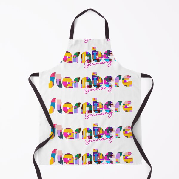 Item preview, Starnberg, Germany, Vibrant Abstract City Typography Art designed and sold by Wanderful-roads.