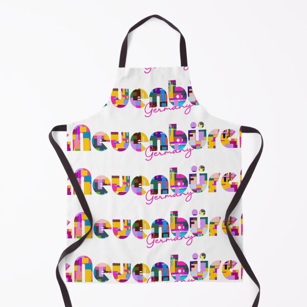 Item preview, Neuenbürg, Germany, Vibrant Abstract City Typography Art designed and sold by Wanderful-roads.