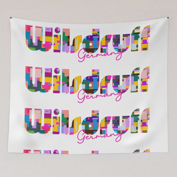 Item preview, Wilsdruff, Germany, Vibrant Abstract City Typography Art designed and sold by Wanderful-roads.
