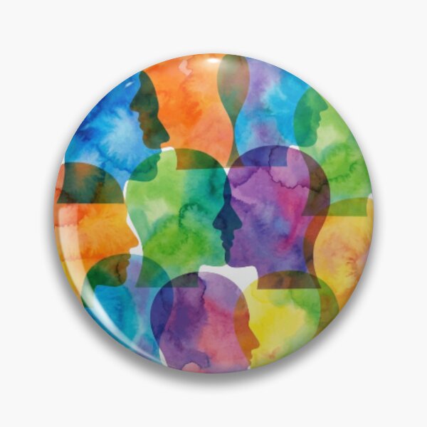 Item preview, Neurodiversity Human Spectrum Colorful Abstract Inclusion Art designed and sold by CozyDesignsCo.