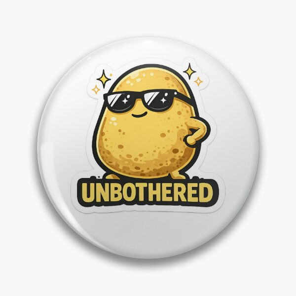 Item preview, Unbothered Funny Potato Art Cute Kawaii Cool Sunglasses Sarcastic Humor Gift designed and sold by HobsS.