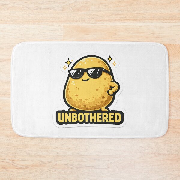 Item preview, Unbothered Funny Potato Art Cute Kawaii Cool Sunglasses Sarcastic Humor Gift designed and sold by HobsS.