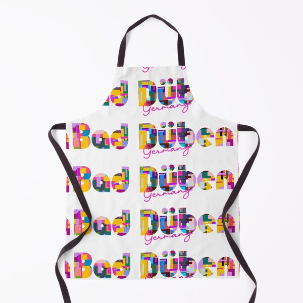 Item preview, Bad Düben, Germany, Vibrant Abstract City Typography Art designed and sold by Wanderful-roads.