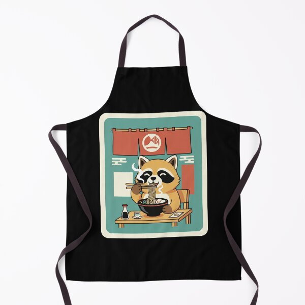 Item preview, Raccoon Eating Ramen in a Cozy Noodle House Scene designed and sold by JordynLadukeg65.