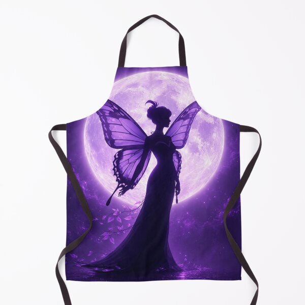 Item preview, Butterfly Moon Dreamer – Mystic Purple Fairy Silhouette designed and sold by MysticPurpleHue.