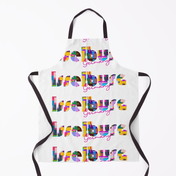 Item preview, Isselburg, Germany, Vibrant Abstract City Typography Art designed and sold by Wanderful-roads.