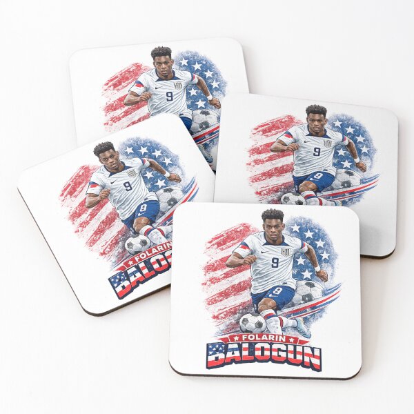 Item preview, Folarin Balogun USA Soccer Vintage Patriotic Graphic | USMNT Football Fan Art designed and sold by mocci10.
