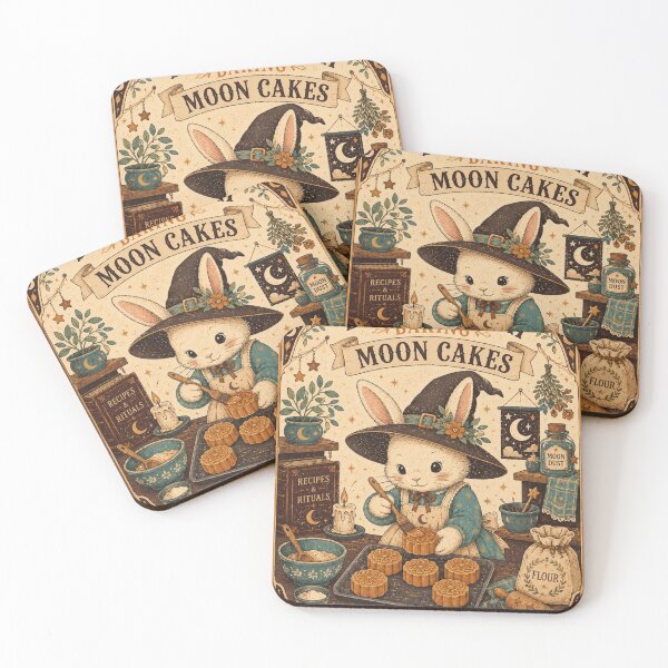 Item preview, Bunny Witch Moon Cake Bakery designed and sold by AtlantiqArt.