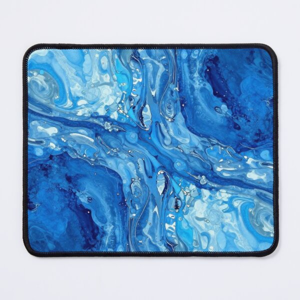 Item preview, Blue Fluid Marble Abstract designed and sold by RandomWalker.