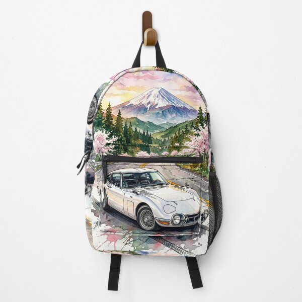 Item preview, Classic Japanese Sports Car Watercolor Mountain Road Illustration designed and sold by RevUpDesign.