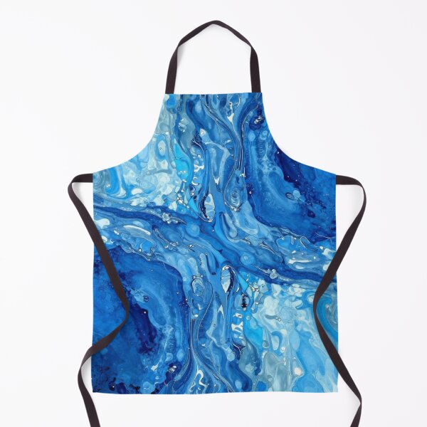 Item preview, Blue Fluid Marble Abstract designed and sold by RandomWalker.