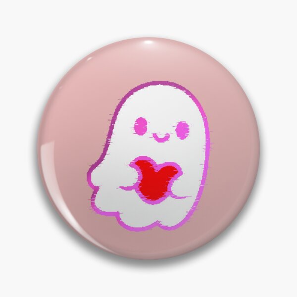 Item preview, Ghost Glitch Pixel Heart Halloween Kawaii designed and sold by AstronautMerch.