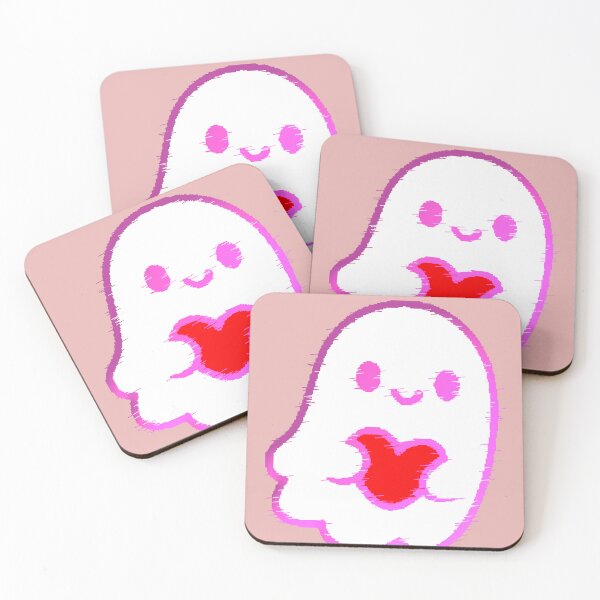 Item preview, Ghost Glitch Pixel Heart Halloween Kawaii designed and sold by AstronautMerch.