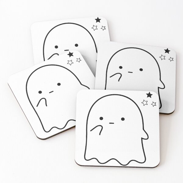 Item preview, Cute Pensive Ghost Design designed and sold by Pansilu Designs.