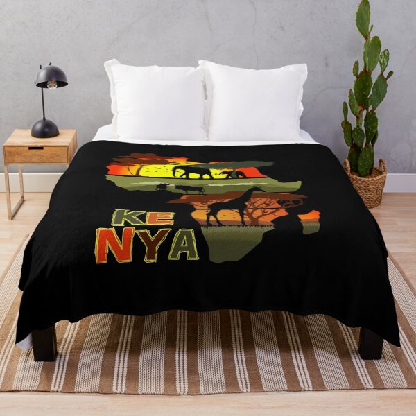 Item preview, Kenya Africa Safari Wildlife Sunset Silhouette designed and sold by marke770.