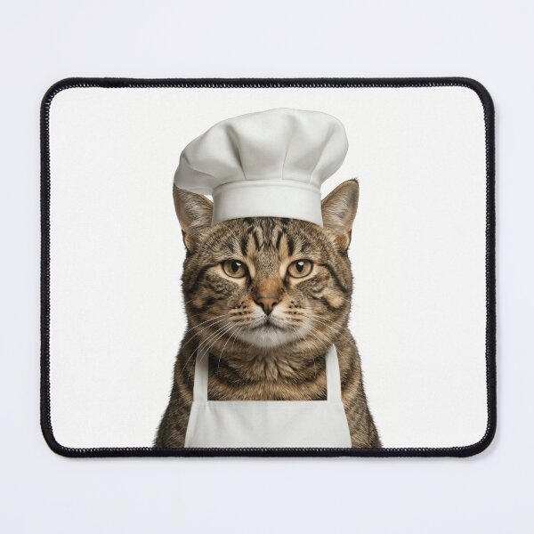 Item preview, Funny Pixie-Bob Cat Chef Realistic Animal Cooking Humor Art designed and sold by LazyOwlStore.