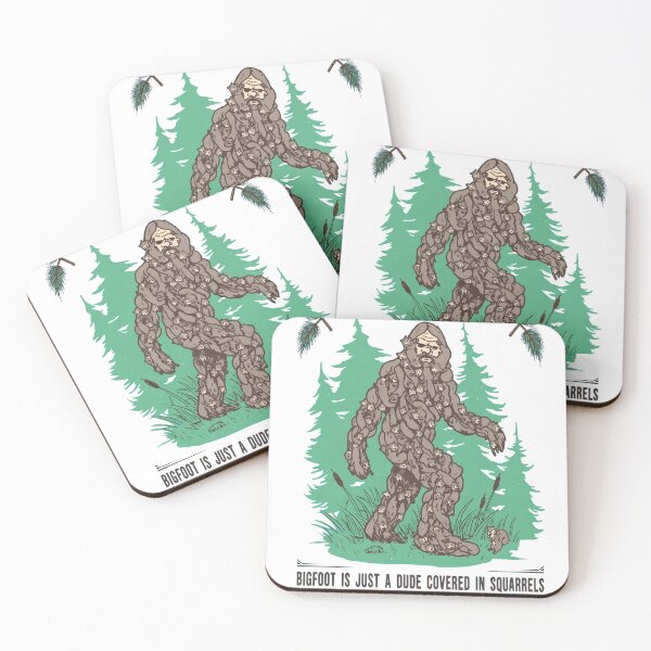 Item preview, Bigfoot Squirrel Body Forest Humor  designed and sold by HumorInHues.